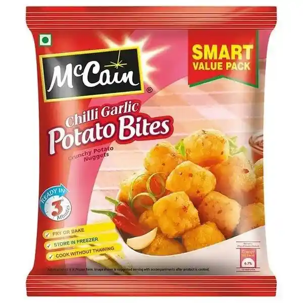 MC CAN CHILLY GARLIC POTATO BITES 700GM